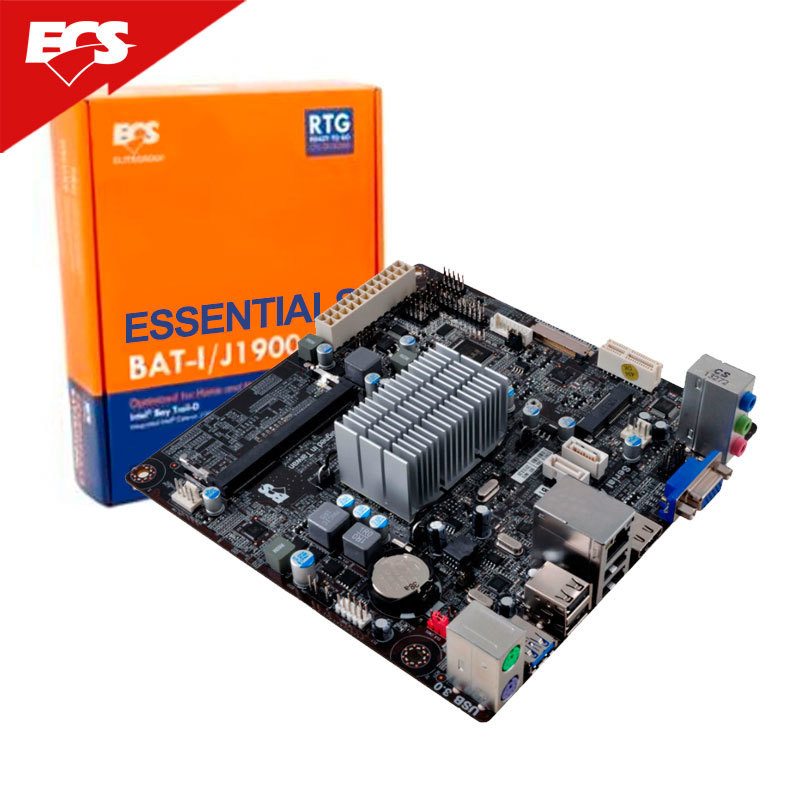 Tarjeta Madre ECS mini ITX BAT-I/J1900, Intel Celeron BGA1170 Integrada, HDMI, 8GB DDR3, para Intel