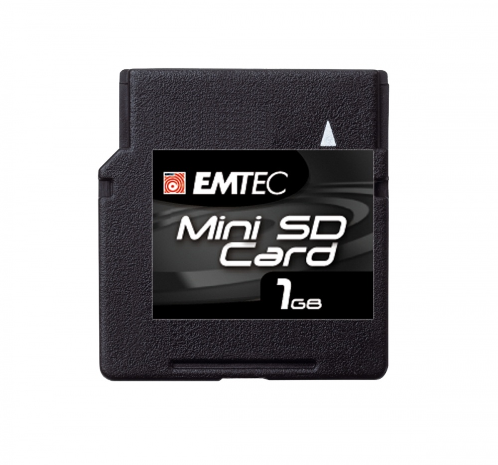 Memoria Flash Emtec, 1GB miniSD, Lectura 7 MB/s, Escritura 4 MB/s