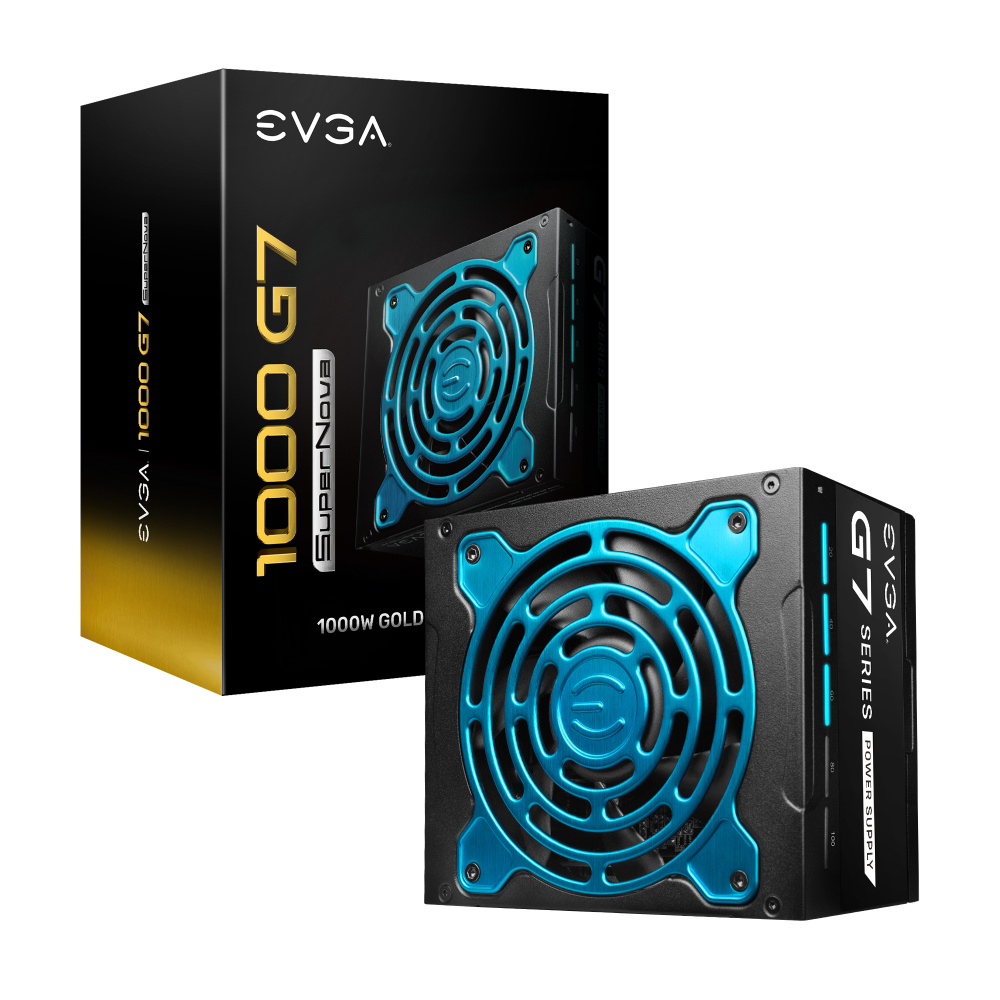 Fuente de Poder EVGA SuperNOVA 1000 G7 80 PLUS Gold, Modular, 24-pin ATX, 120mm, 1000W