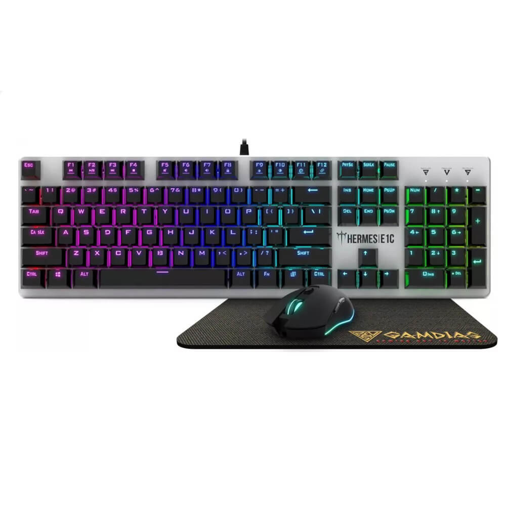 Compra Kit Gamer De Tecladomousemousepad Gamdias Hermes E1c 3 In 1 Combo Cyberpuertamx 4874