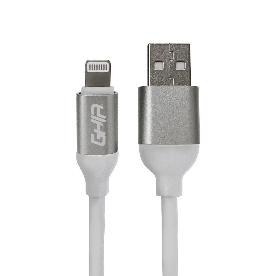 Compra Ghia Cable De Carga Usb A M Lightning M M Blanco Gac B Cyberpuerta Mx