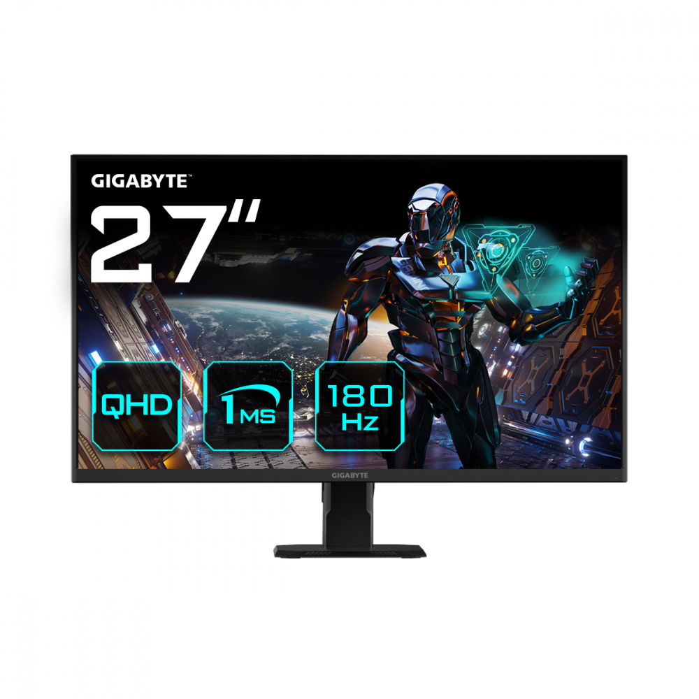 Monitor Gamer Gigabyte GS27QA LCD 27", 2560x1440 Quad HD, FreeSync, 180Hz, HDMI/DisplayPort, Negro 