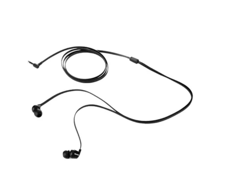 HP Audífonos Intrauriculares con Micrófono 100 IN-EAR, Alámbrico, 1.2 Metros, 3,5mm, Negro