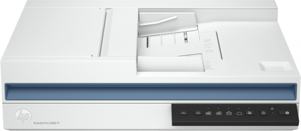 Scanner HP ScanJet Pro 2600 f1, 600 x 600DPI, Escáner Color, Escaneado Dúplex, USB 2.0, Blanco ― Abierto - Caja abierta, producto nuevo.