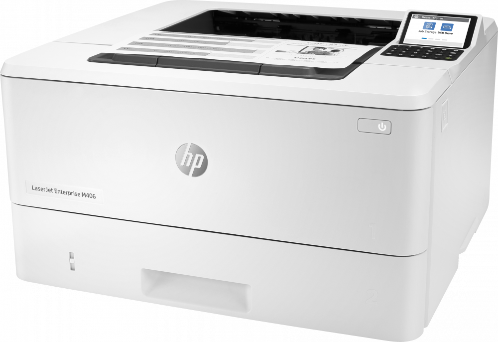 HP LaserJet Enterprise M406dn, Blanco y Negro, Láser, Print