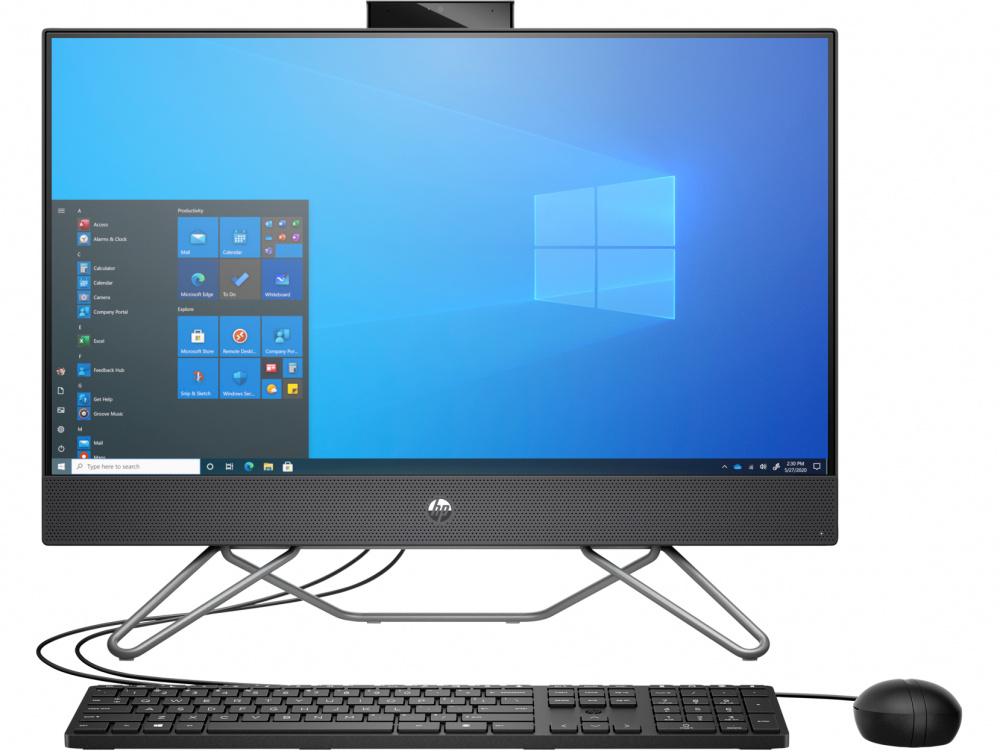 HP 205 G8 All-in-One 23.8", AMD Ryzen 7 5700U 1.80GHz, 8GB, 512GB SSD, Windows 10 Pro 64-bit, Negro