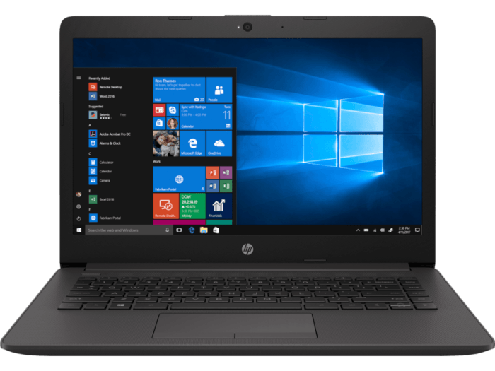 Laptop HP 240 G7 14" HD, Intel Core i3-7020U 2.30GHz, 4GB, 500GB, Windows 10 Home 64-bit, Negro