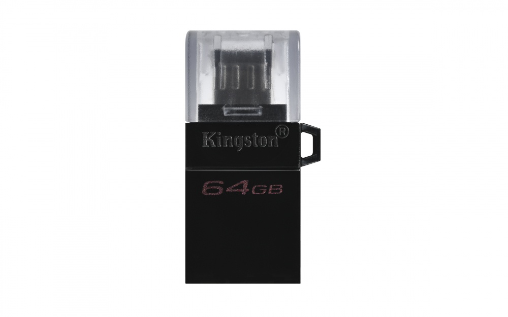 Memoria USB Kingston microDuo3 G2, 64GB, USB/Micro USB 3.0, Lectura 80MB/s, Negro