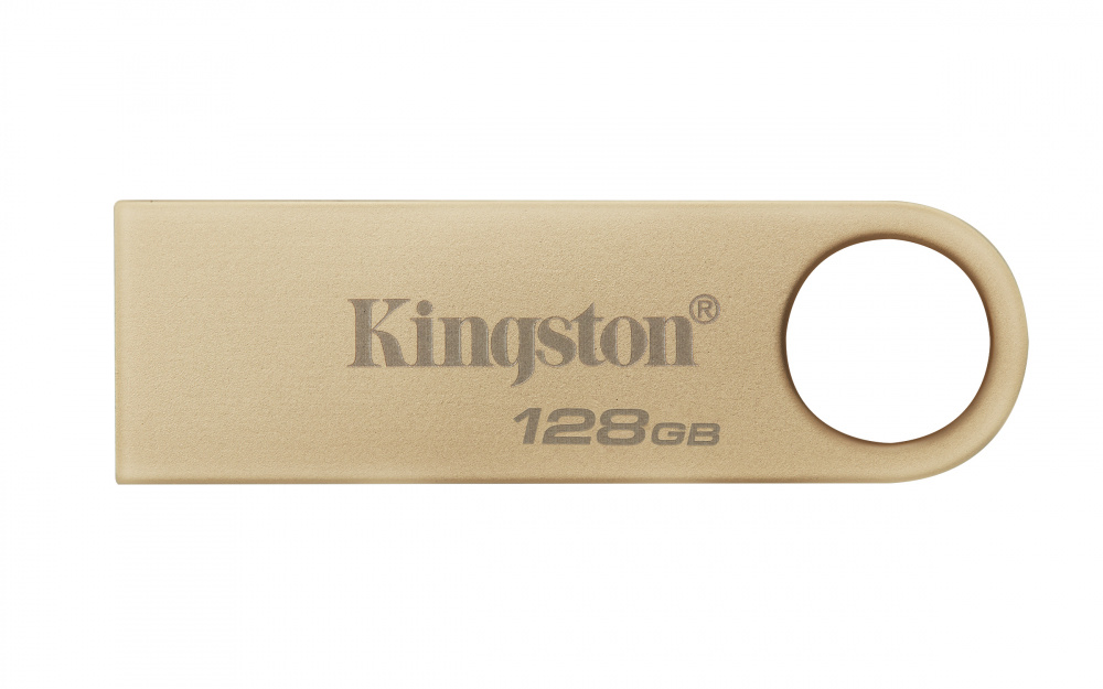 Memoria USB Kingston DataTraveler SE9 G3, 128GB, USB 3.2, Lectura 220MB/s, Dorado