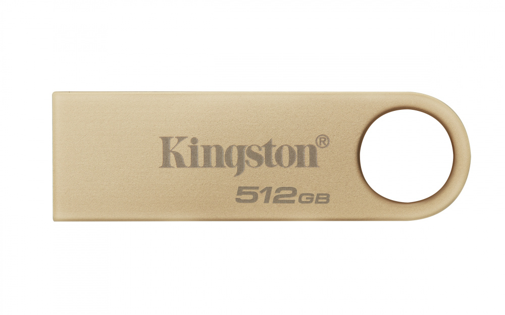 Memoria USB Kingston DataTraveler SE9 G3, 512GB, USB 3.2, Lectura 220MB/s, Dorado