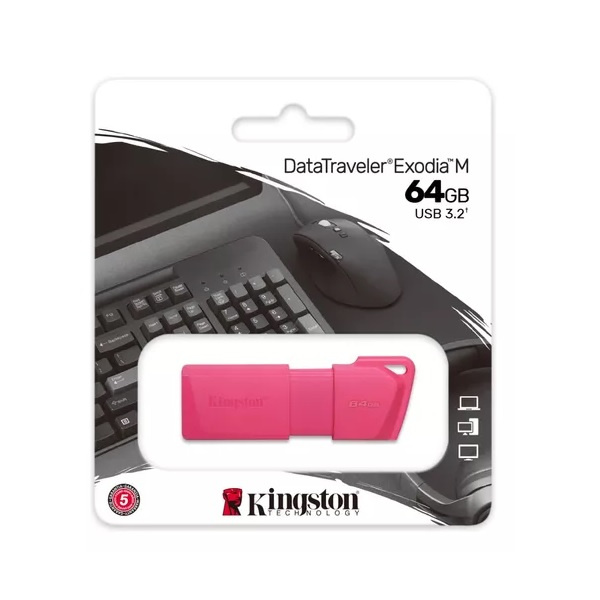 Compra Memoria Usb Kingston Datatraveler Exodia M 64gb Rosa Kc U2l64 7ln Cyberpuertamx 2147