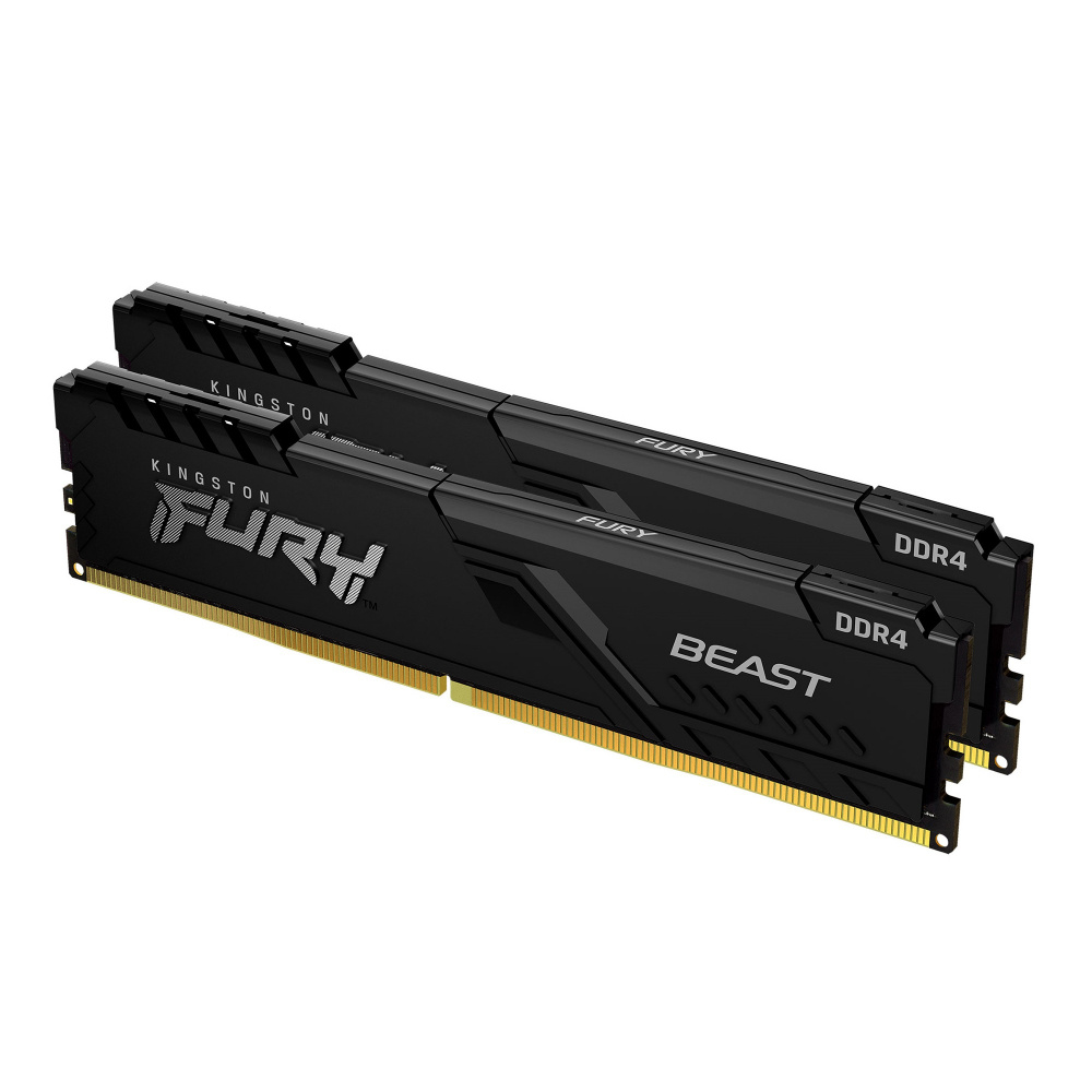 Kit Memoria RAM Kingston FURY Beast DDR4, 2666MHz, 8GB (2 x 4GB), Non-ECC, CL16, XMP