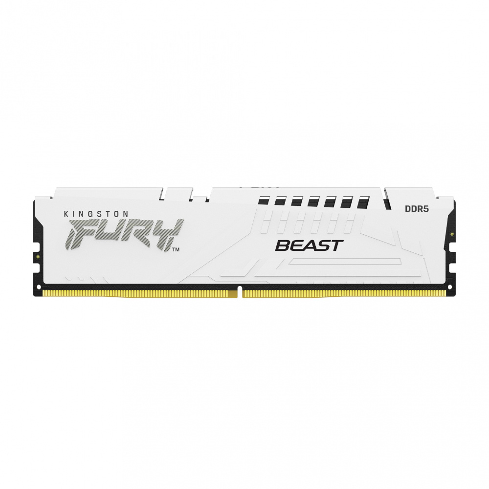 Kit Memoria RAM Kingston FURY BEAST DDR5, 5200MHz, 64GB (2 x 32GB), Non-ECC, CL36, XMP/AMD EXPO, Blanco