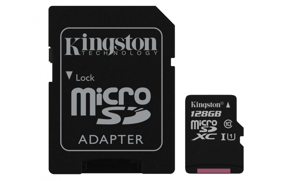 Memoria Flash Kingston Canvas Select, 128GB MicroSD UHS-I Clase 10, con Adaptador
