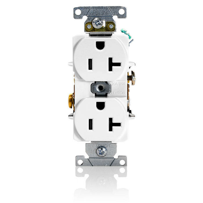 Compra Leviton Tomacorriente 5362 Sw 2 Enchufes 125v 20a 5362 Sw Cyberpuertamx 4400