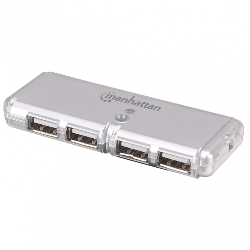 Manhattan Hub USB 2.0 de 4 Puertos, 480 Mbit/s