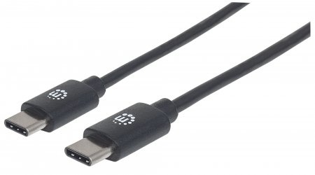 Manhattan Cable USB C Macho - USB C Macho, 3 Metros, Negro