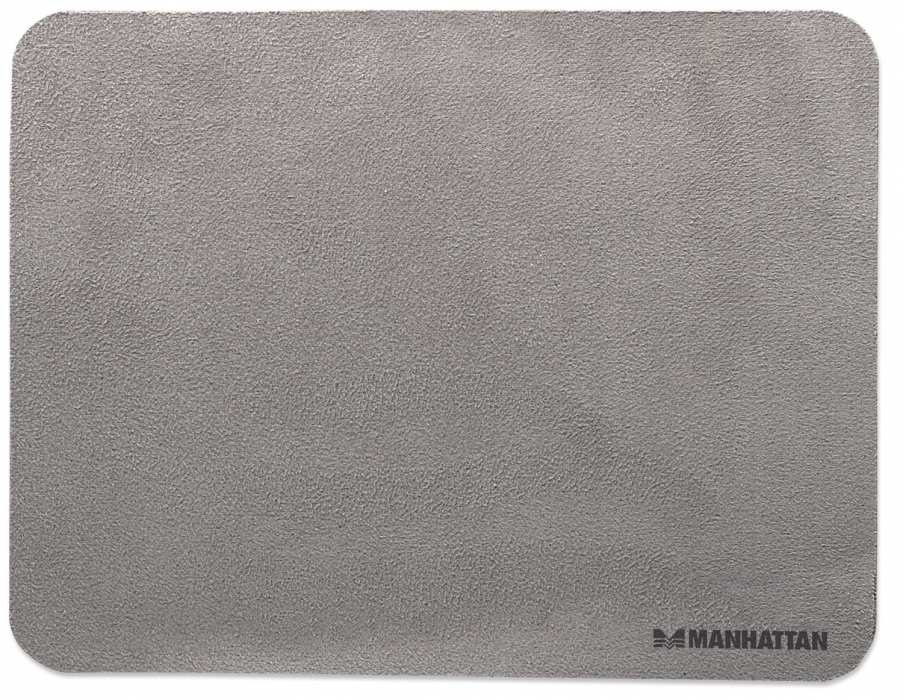 Mousepad Manhattan Multipropósitos 3 en 1 de Microfibra, 22x17cm, Grosor 1mm, Gris Obscuro