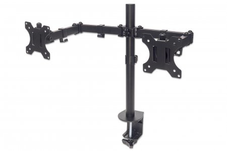 Manhattan Soporte de Mesa para 2 Monitores 13" - 32", hasta 16Kg, Negro