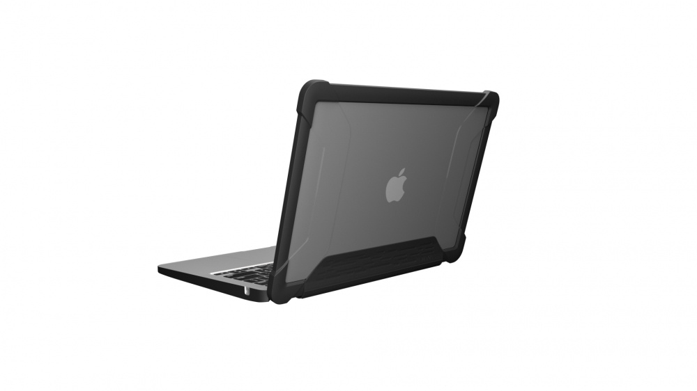 MAXCase Funda Extreme Shell-L para MacBook Air 13.6", Negro/Transparente