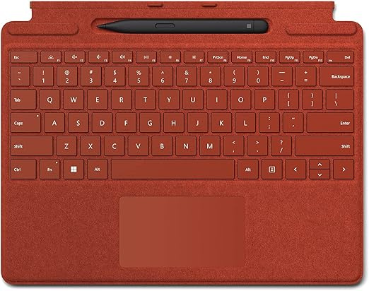 Teclado Microsoft Pro Signature Keyboard, Alámbrico, Rojo (Inglés) - Incluye Pluma