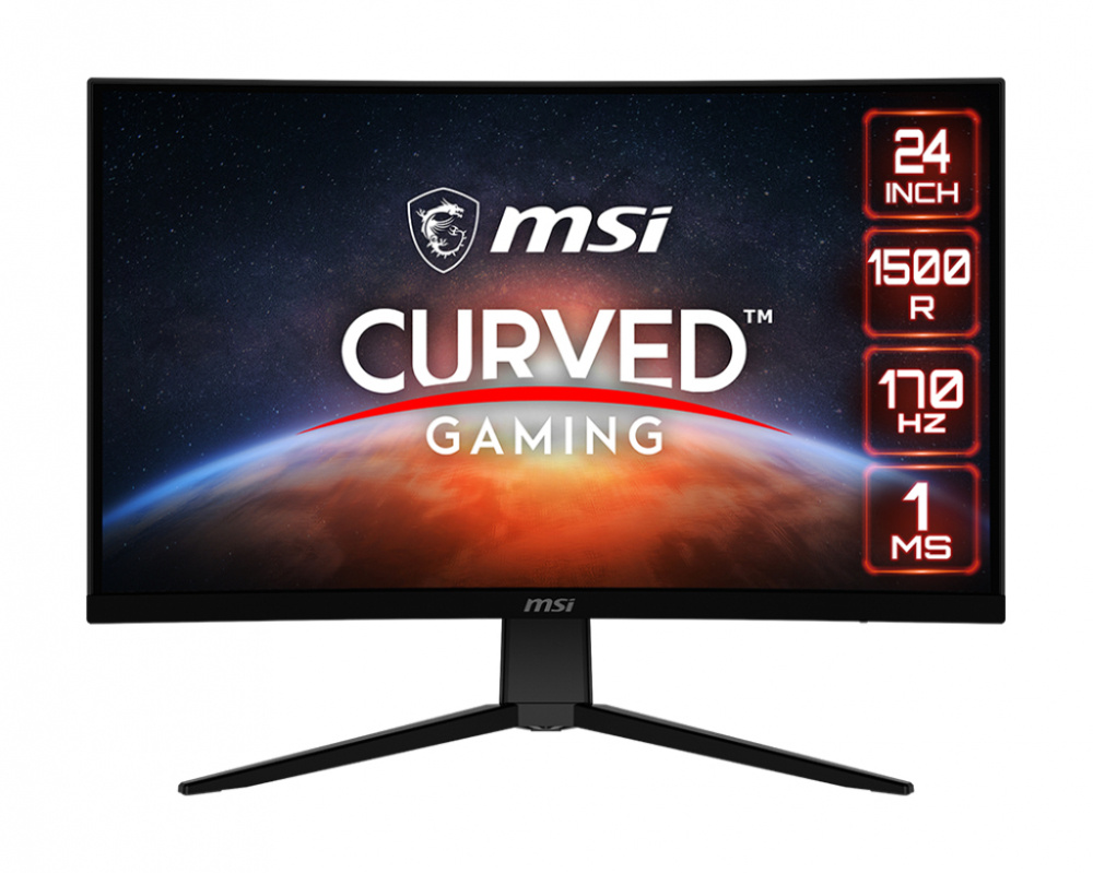 Monitor Gamer Curvo MSI G242C LED 23.6", Full HD, FreeSync, 170Hz, HDMI, Negro