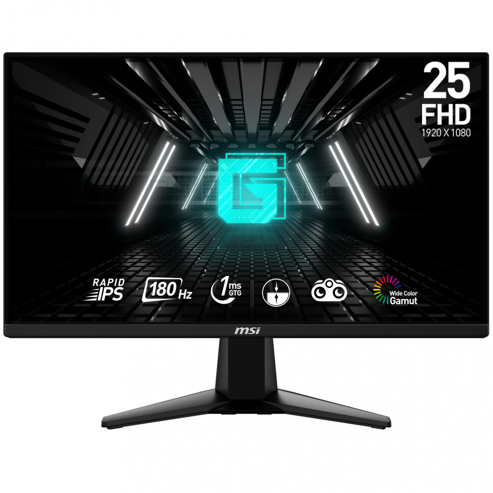 Monitor Gamer MSI G255F LCD 24.5", Full HD, 180Hz, HDMI/DisplayPort, Negro 