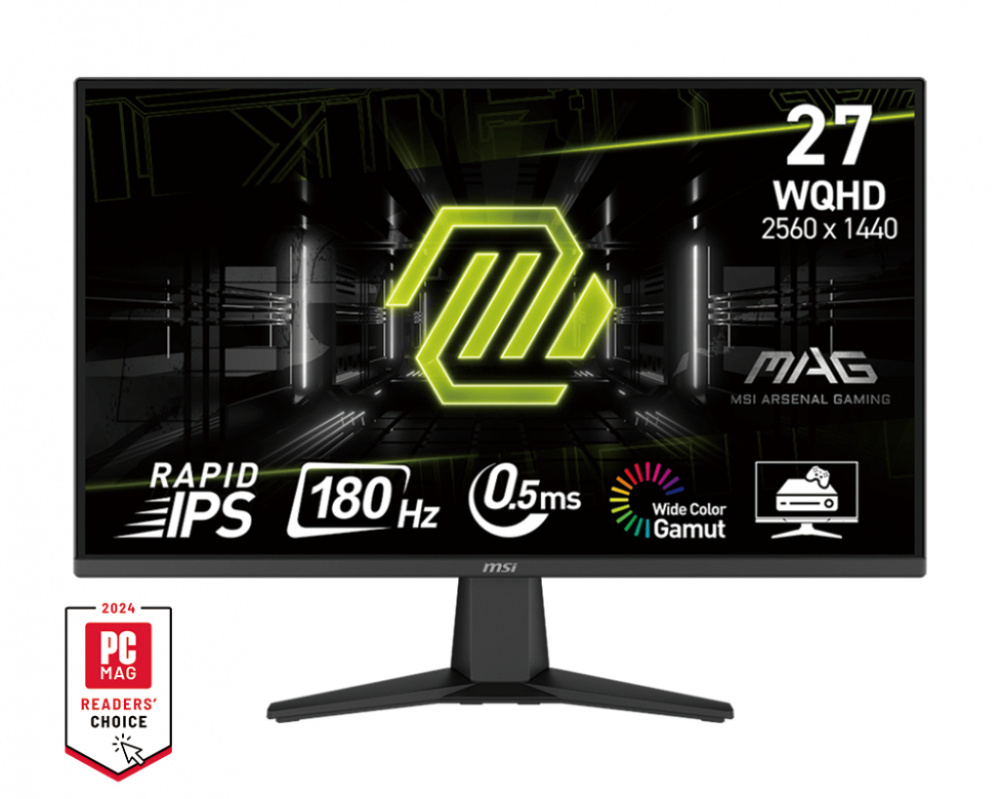 Monitor Gamer MSI MAG 275QF LCD 27", Quad HD, FreeSync, 180Hz, HDMI/DisplayPort, Negro 