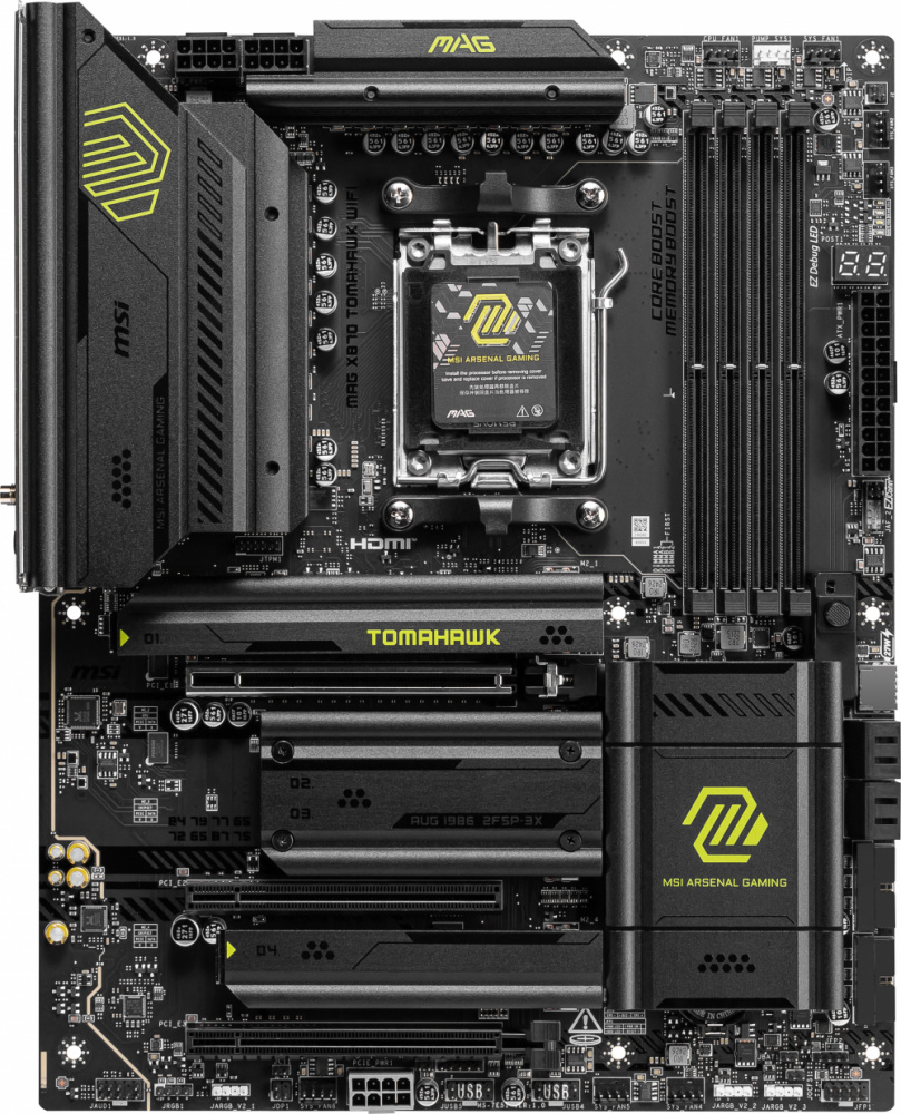 Tarjeta Madre MSI MAG X870 TOMAHAWK WIFI, ATX, Socket AM5, AMD X870, DDR5, HDMI/DP para AMD