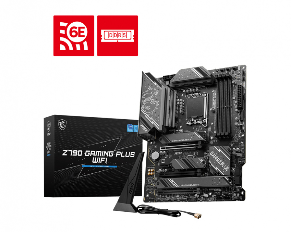 Tarjeta Madre MSI ATX Z790 GAMING PLUS WIFI, S-1700, Intel Z790, HDMI, 192GB DDR5 para Intel