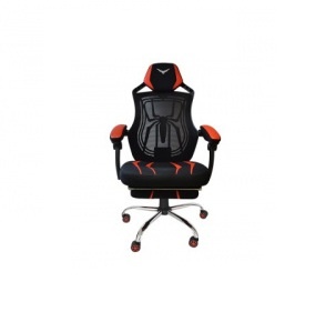 Naceb Silla Gamer Spider, hasta 120Kg, Negro/Rojo