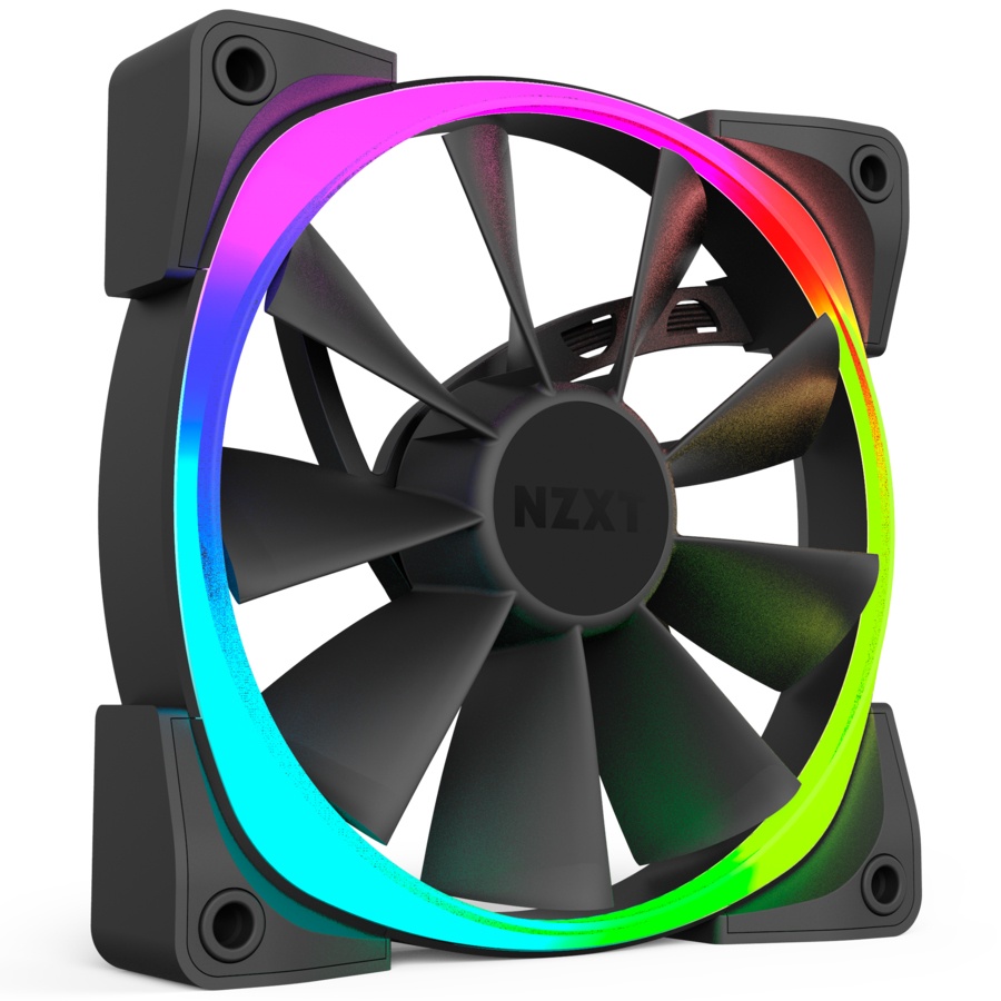 Ventilador NZXT Aer RGB, 120mm, 500 - 1500RPM, Negro - 3 Piezas