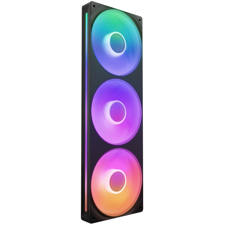 Ventilador NZXT F360 RGB Core, 360mm, 500 - 2400RPM, Negro