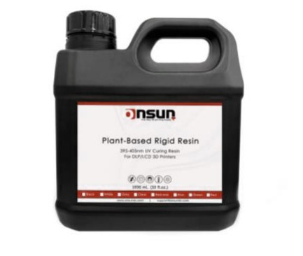 Onsun 3D Resina para Impresora 3D ON-PBRS30143BK, Vegetal, 1 Litro, Negro