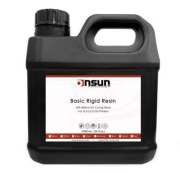 Onsun 3D Resina para Impresora 3D ON-SRRS30133BK, Rígida Estándar, 1 Litro, Negro