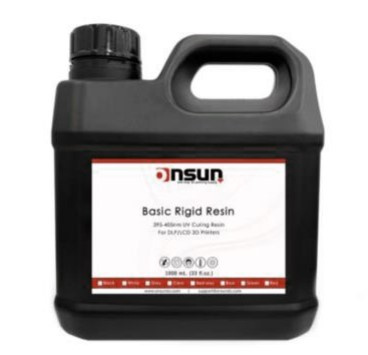 Onsun 3D Resina para Impresora 3D ON-SRRS30133G, Rígida Estándar, 1 Litro, Gris