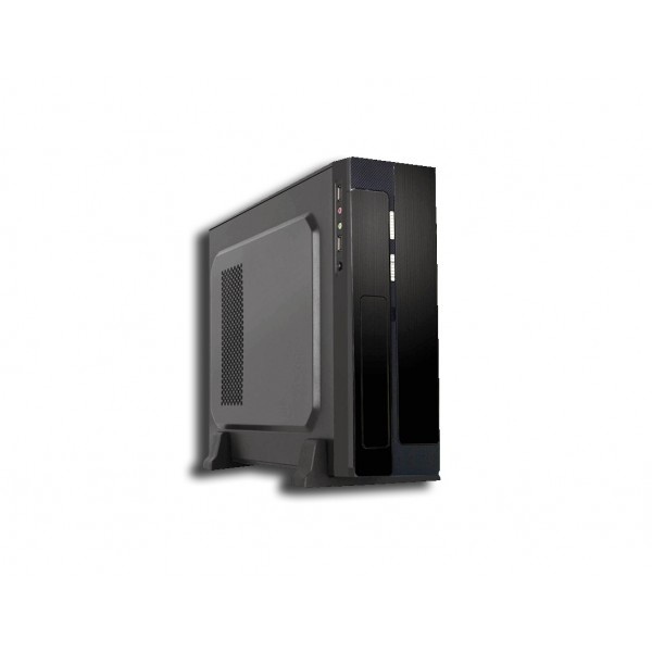 Gabinete PIXXO CM-01R2 Slim, Torre, micro-ATX, USB 2.0, con Fuente de 450W, Negro