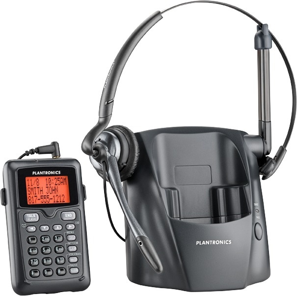 Plantronics Teléfono de Diadema CT14, Inalámbrico, DECT 6.0, USB, Gris