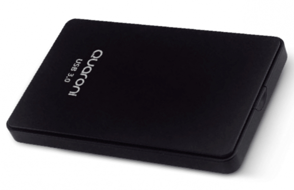 Quaroni Gabinete de Disco Duro QE02 2.5", SATA, USB 3.0, Negro
