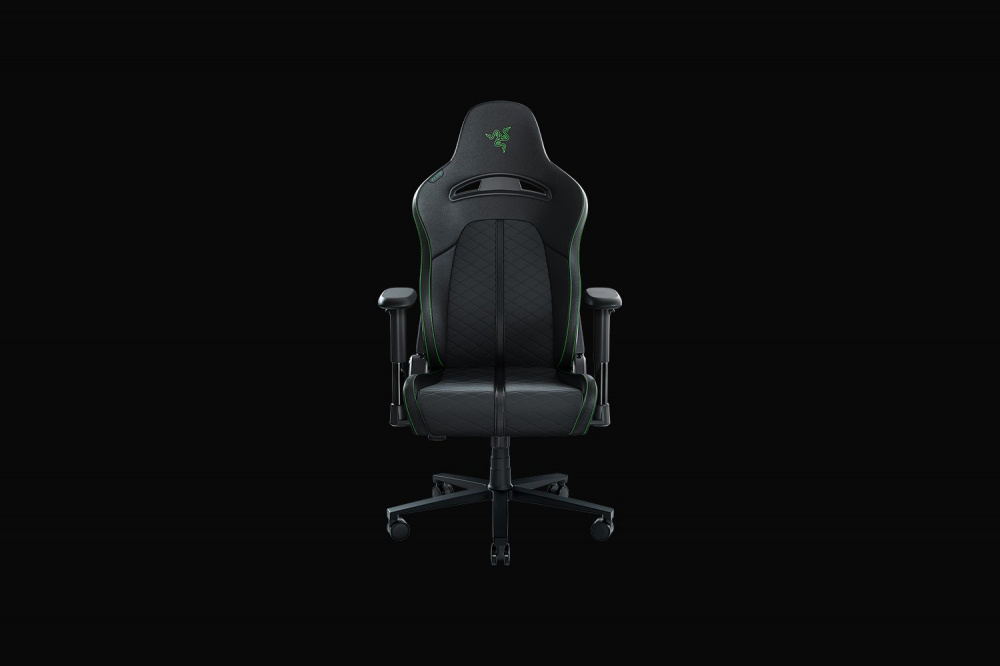 Razer Silla Game Enki X, hasta 136 kg, Negro/Verde