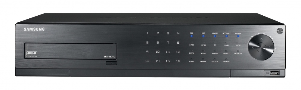 Samsung DVR de 16 Canales SRD-1676D para 4 Discos Duros, 2x USB 2.0, 1x RS-485