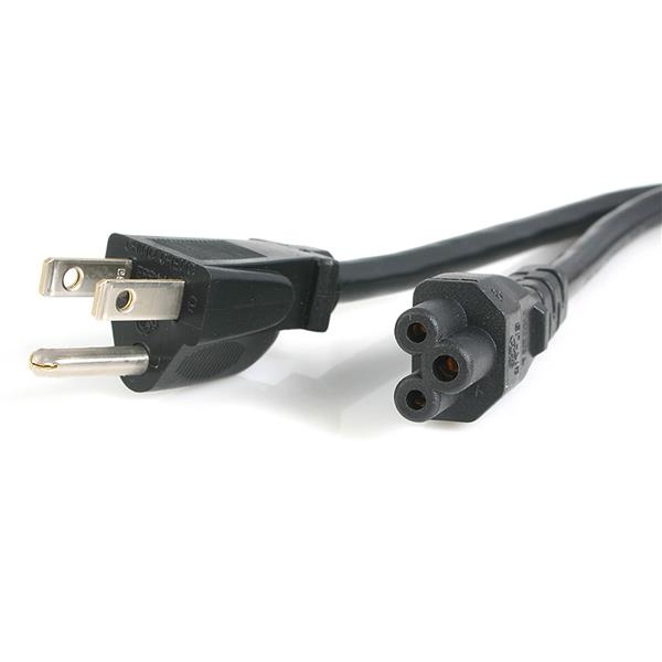 StarTech.com Cable de Poder para Laptop NEMA 5-15P - C5 Coupler, 1.8 Metros, Negro