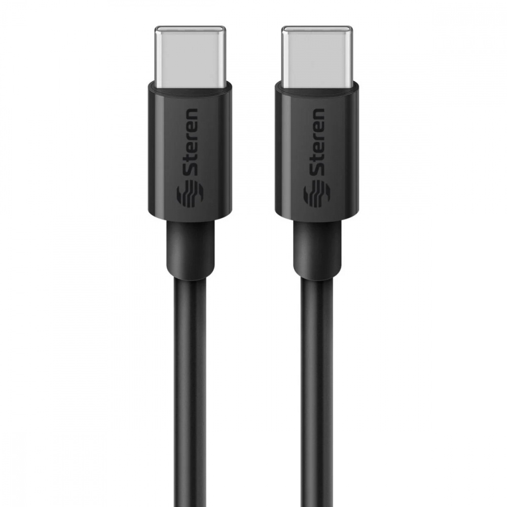 Compra Steren Cable Usb C Macho Usb C Macho Metros Negro Cyberpuerta Mx