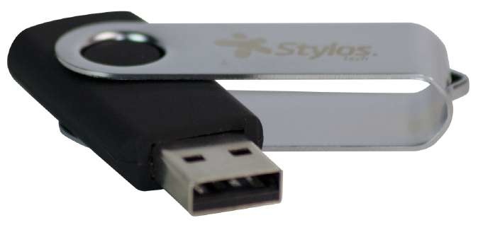 Compra Memoria USB Stylos 16GB USB 2 0 Negro STMUS52B Cyberpuerta Mx