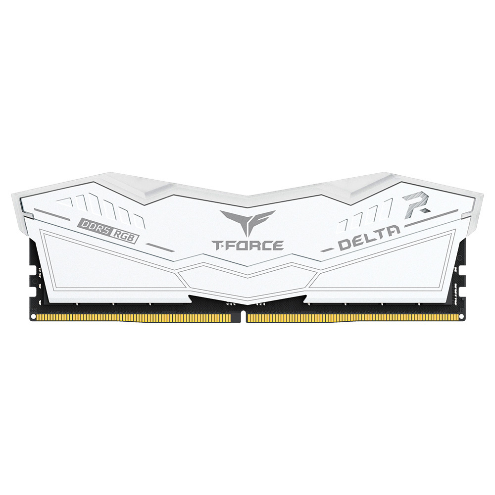 Memoria RAM Team Group Delta RGB DDR5, 6000MHz, 32GB, CL38, XMP/EXPO, Blanco 