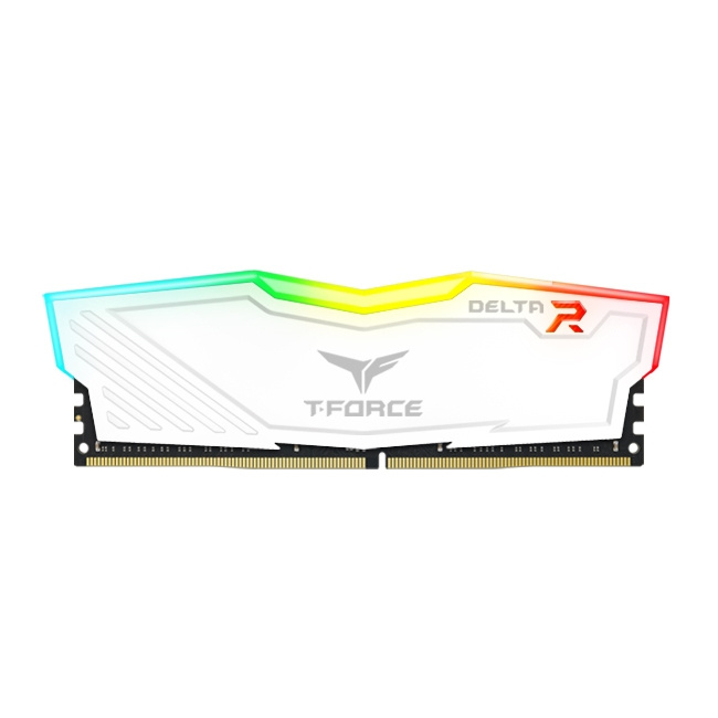 Memoria RAM Team Group T-Force Delta RGB White DDR4, 3200MHz, 32GB, Non-ECC, CL16