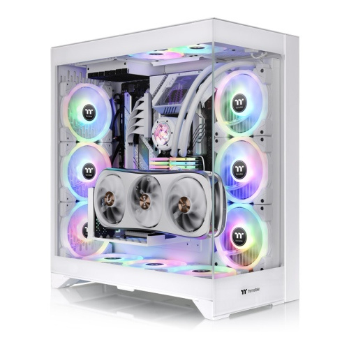 Gabinete Thermaltake CTE E600 MX Snow con Ventana, Midi-Tower, ATX/Mini-ITX/Micro-ATX/E-ATX, USB 3.0, sin Fuente, Blanco