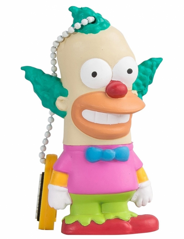 Memoria USB Tribe, 8GB, USB 2.0, Diseño Krusty Los Simpsons