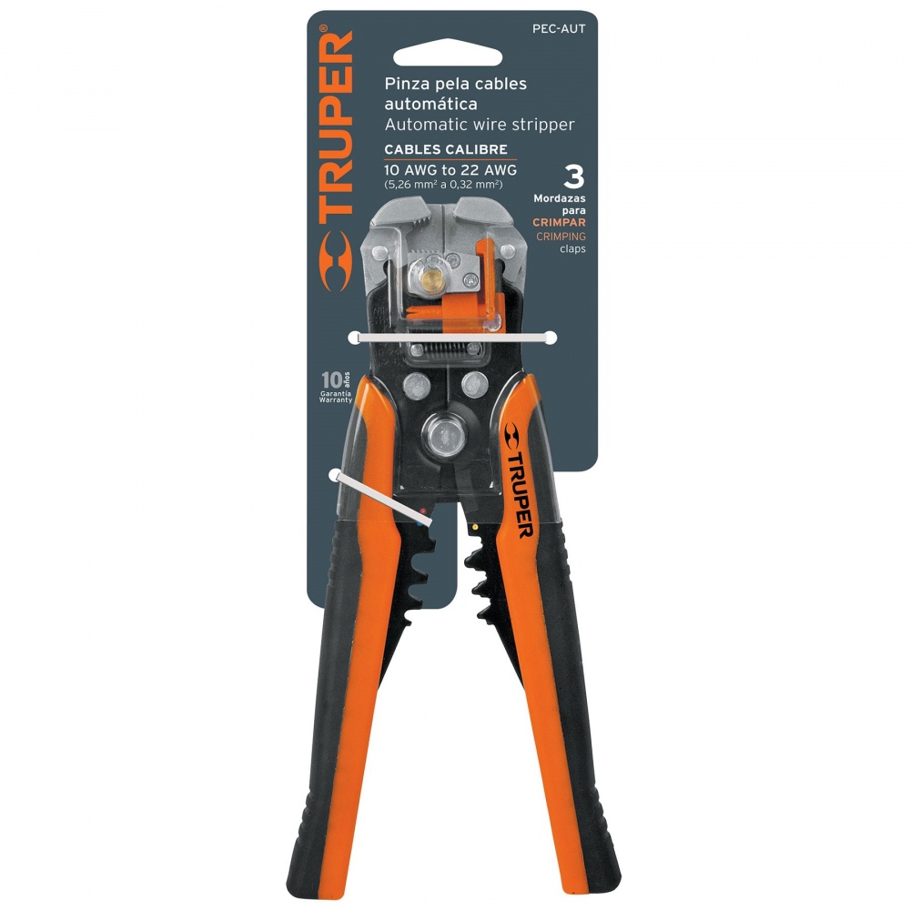 Compra Truper Pinzas Pela Cables Automática PEC-AUT, Negro/Naranja ...