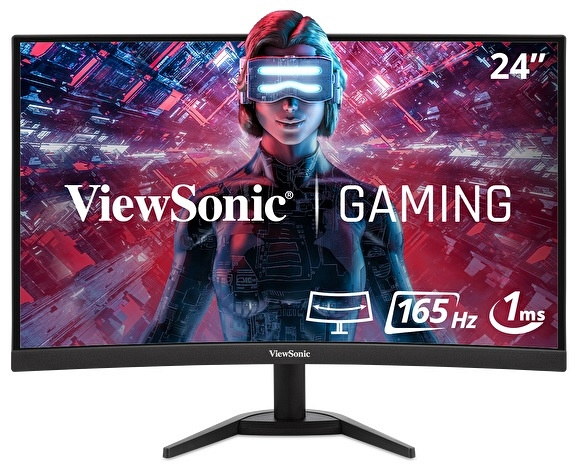 Monitor Gamer Curvo ViewSonic VX2418C LED 24", Full HD, FreeSync, 165Hz, HDMI, Bocinas Integradas (2 x 4W), Negro